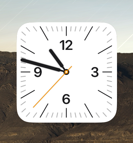 iPadOS 17 clock widget 